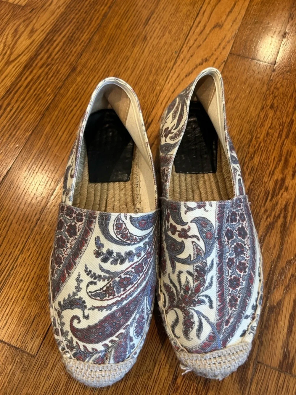 Isabel Marant Multicolor Canvas Espadrille / Size 39 /